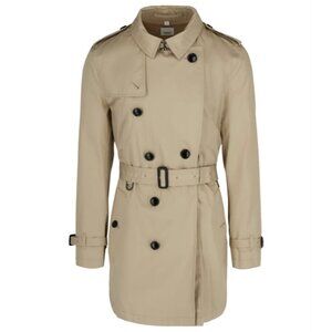Burberry Men’s "Britton" Short Trench Coat Stone US46 8052628